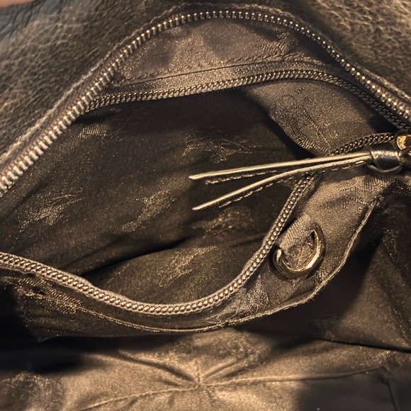 CELINE Vintage ‘Bittersweet’ Gunmetal Black Lambskin Leather Hobo Bag - Picture 15 of 16
